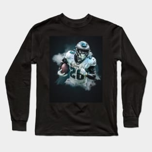 Miles Sanders Philadelphia Sports Art Long Sleeve T-Shirt